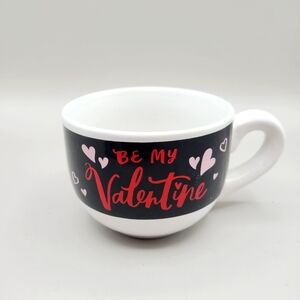 Be My Valentine Mug, Black, White, Red, Pink